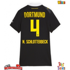 Borussia Dortmund Nico Schlotterbeck #4 Replica Away Stadium Shirt for Women 2026-27 Short Sleeve